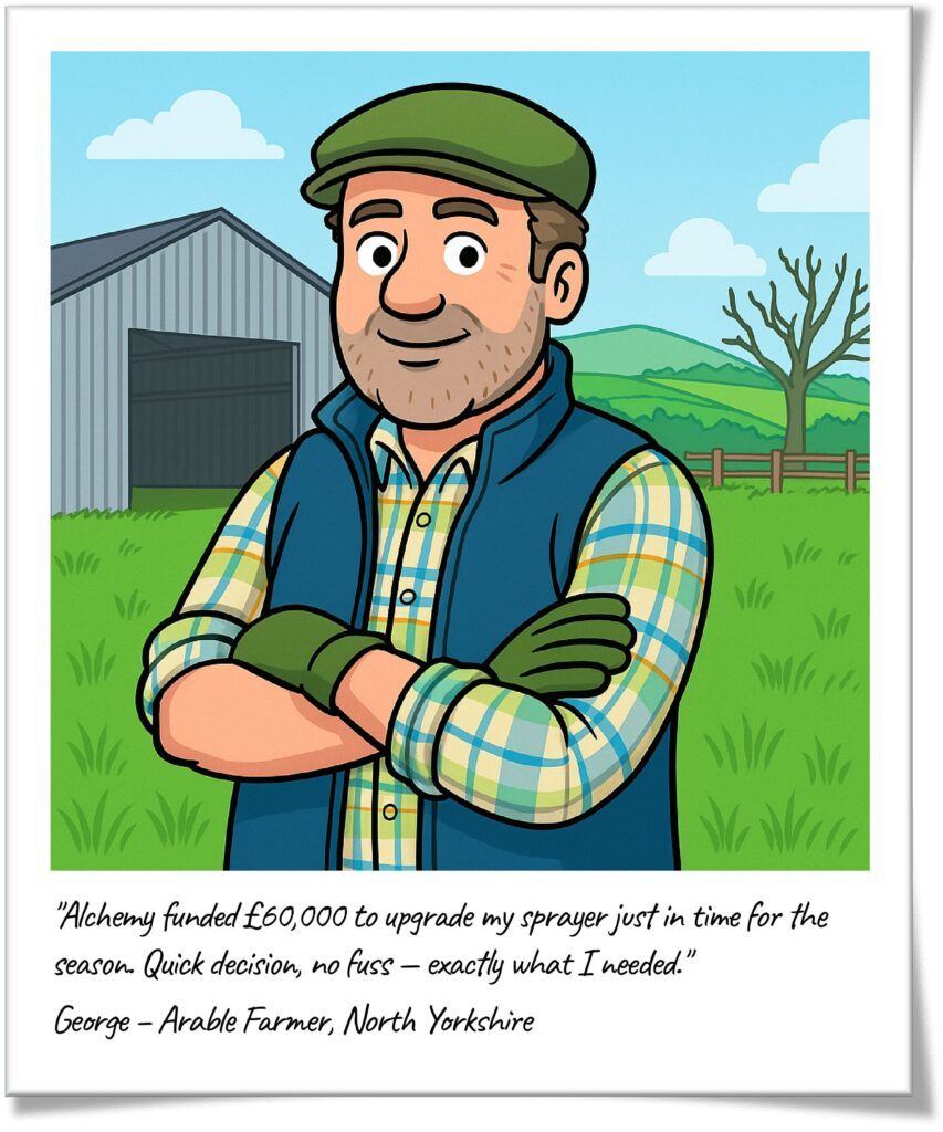 Alchemy Business Finance Customer Farmer Jim
